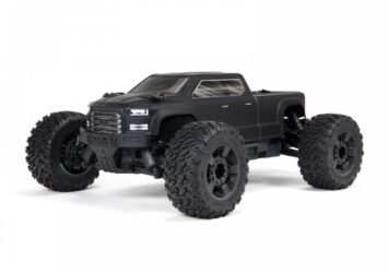 arrma big rock 4x4 v3 3s blx 1 10 rtr brushless monster truck black wspektrum slt3 2 4ghz radio