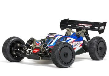 Arrma 1 8 TYPHON 6S TLR Tuned 4X4 RTR Brushless Buggy Red Blue 01