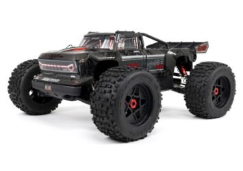 arrma outcast 8s blx exb brushless rtr 1 5 4wd stunt truck black wdx3 radio smart esc avc