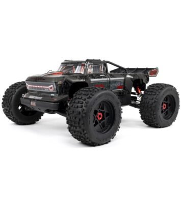 arrma outcast 8s blx exb brushless rtr 1 5 4wd stunt truck black wdx3 radio smart esc avc