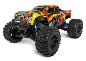 traxxas x maxx 8s 4wd brushless rtr monster truck solar flare w 2 4ghz tqi radio tsm